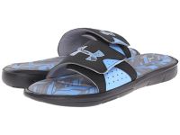 New Under Armour Slide Sandals for Men - UA Ignite Banshee II SL - Black/Stell/Carolina Blue On Sale